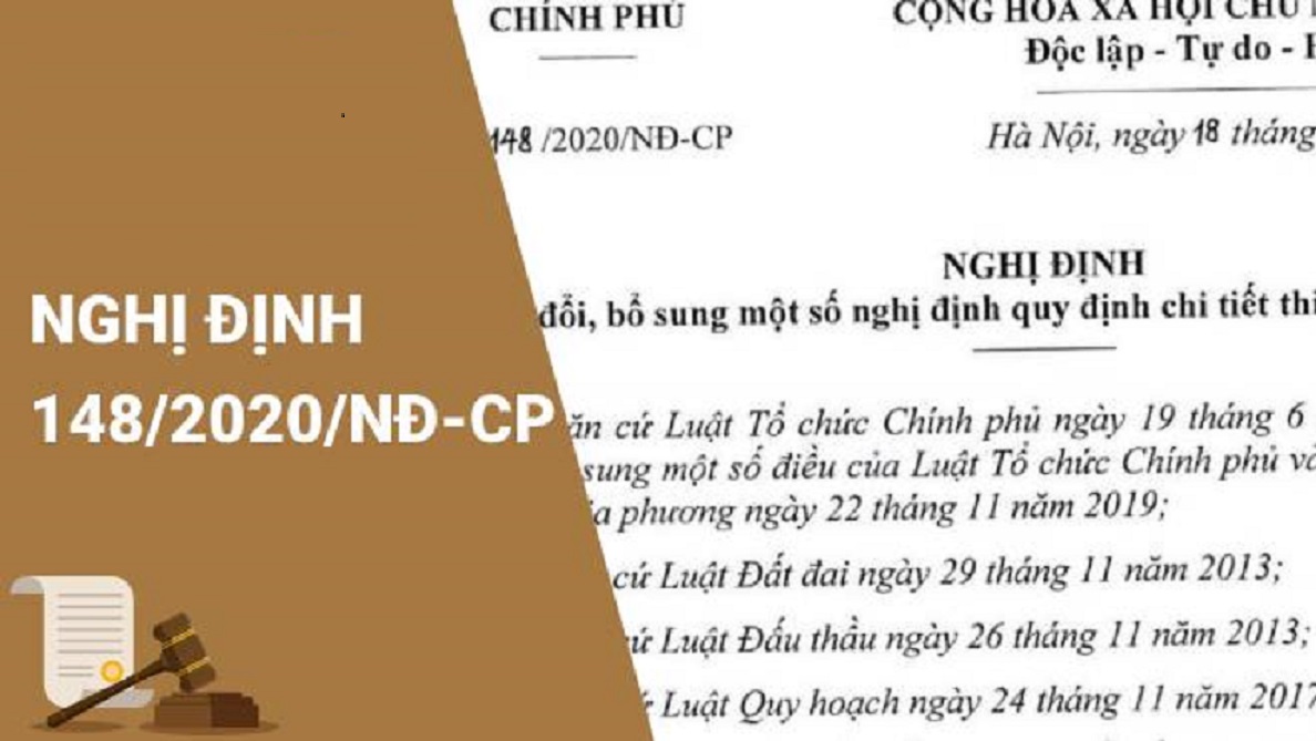 Nghị định 148/2020/NĐ-CP sửa đổi một số Nghị định hướng dẫn Luật Đất đai