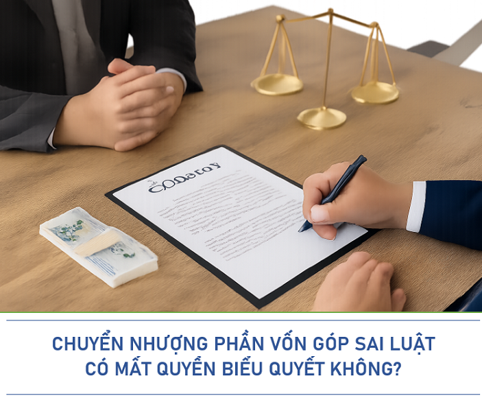 Chuyển nhượng phần vốn góp sai luật – Có mất quyền biểu quyết không?