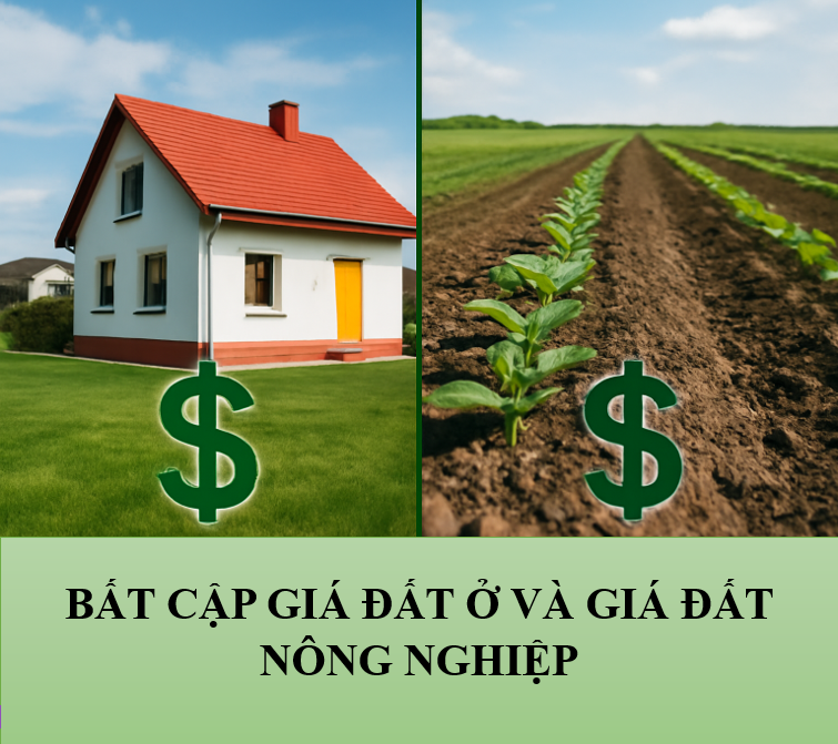 BẤT CẬP GIÁ ĐẤT Ở VÀ GIÁ ĐẤT NÔNG NGHIỆP: MÂU THUẪN CHẾ ĐỊNH GIÁ – HỆ LỤY PHÁP LÝ – GIẢI PHÁP THỰC CHIẾN