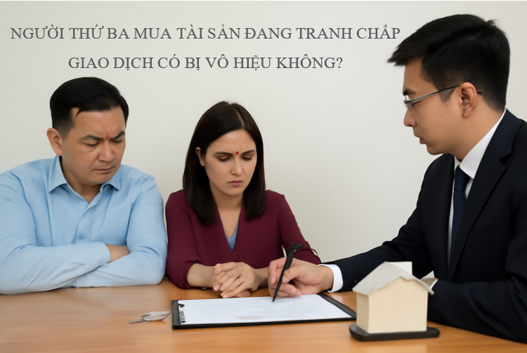 Người thứ ba mua tài sản đang tranh chấp – Giao dịch có bị vô hiệu? ⚖️🏡